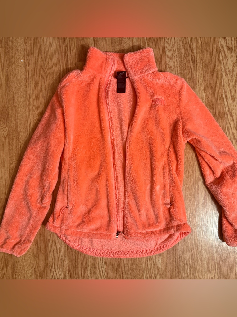 The North Face women’s Plush Fleece Jacket - Coral Orange
